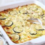 sformato di zucchine dentro ad una teglia