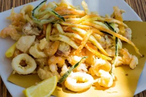 frittura di pesce e di verdure