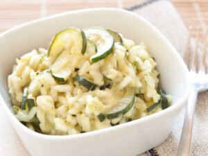 risotto con zucchine