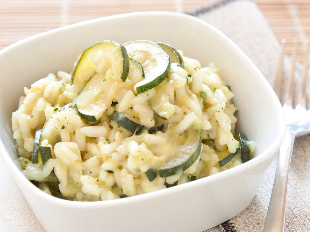 risotto con zucchine