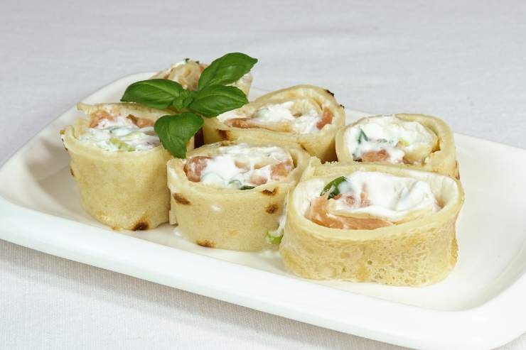fette di rotolo salato