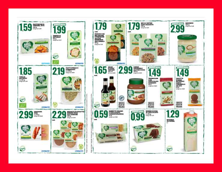 eurospin volantino con prodotti vegani