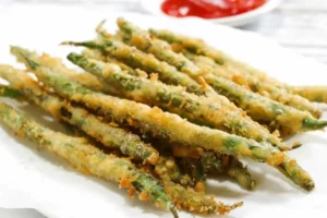 Fagiolini fritti e impanati