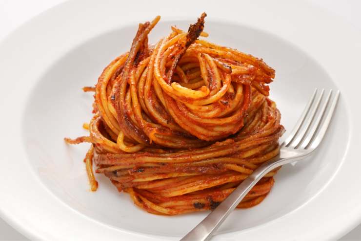 piatto di spaghetti all'assassina
