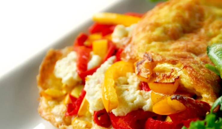 Frittata con pomodori e verdure