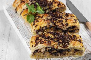 strudel con cioccolato