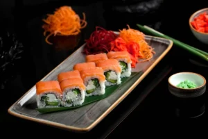 sushi salmone e avocado