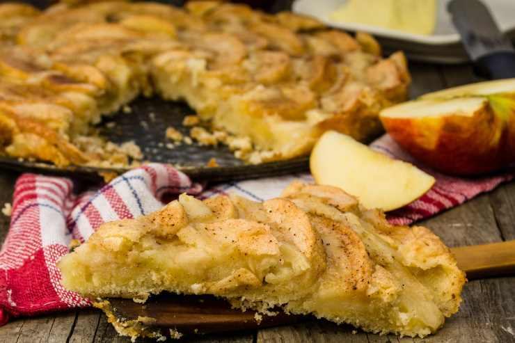 fetta di torta di mele