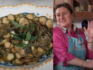 zucchine alla scapece e donna imma