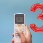 telecomando condizionatore e numero 3