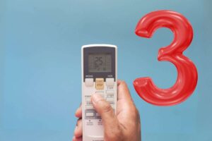 telecomando condizionatore e numero 3