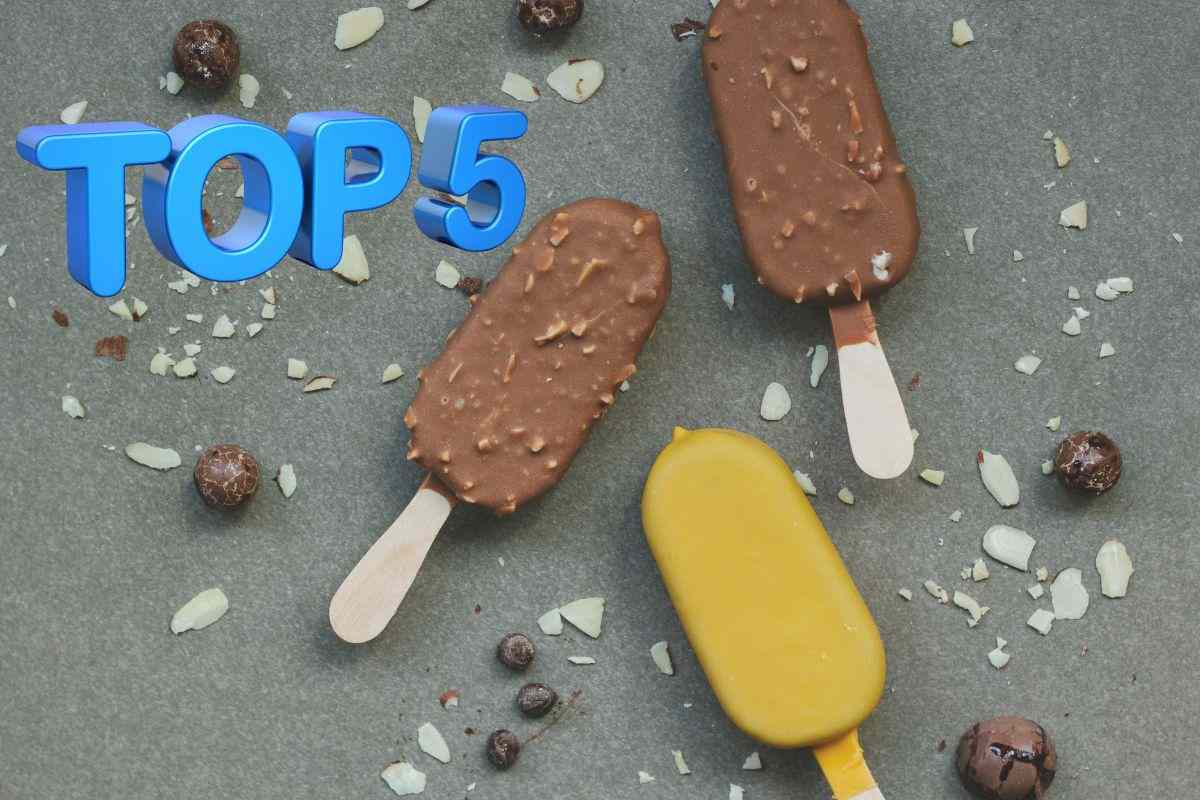 gelati e scritta "Top 5"