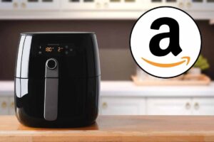 friggitrice ad aria e logo amazon