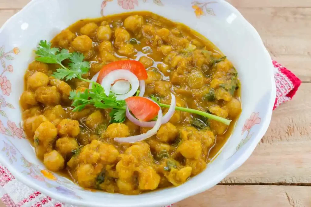 piatto di ceci al curry