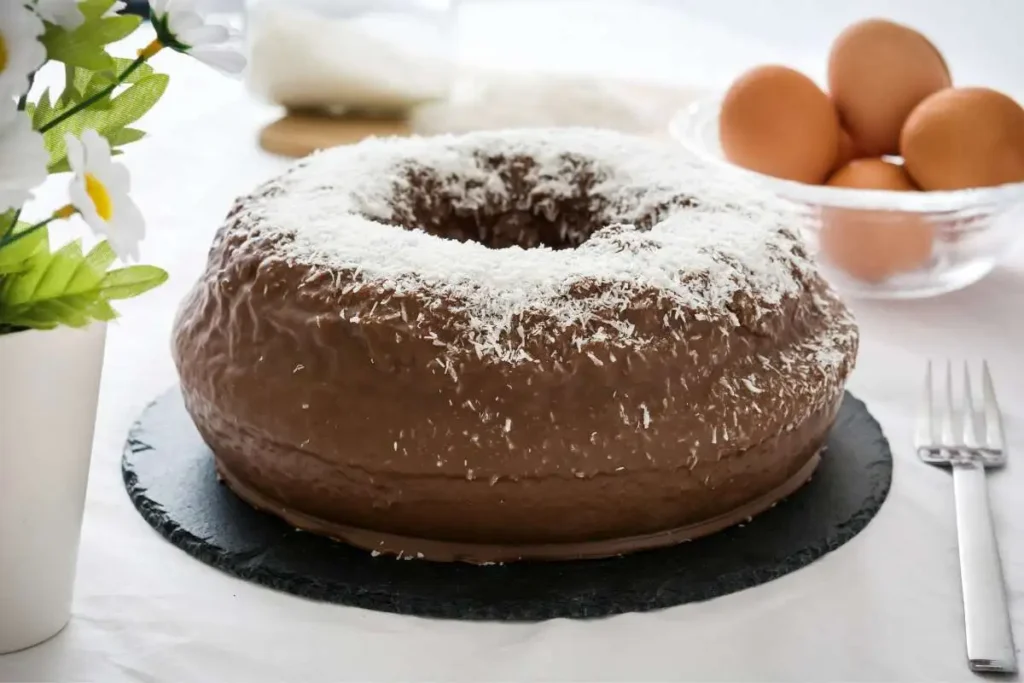 ciambellone cocco e cioccolato