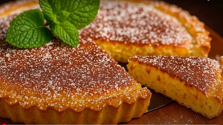 fetta di crostata al cocco