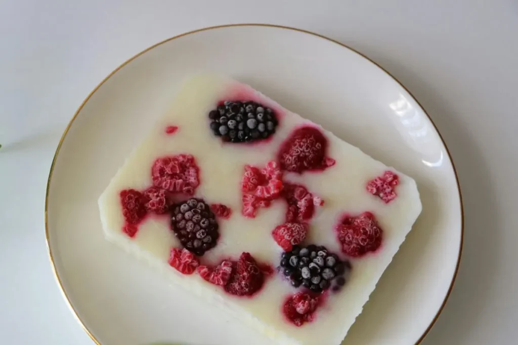 Barretta di yogurt con frutti di bosco