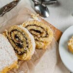 dolce arrotolato con cioccolato