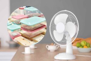 ventilatore e contenitori