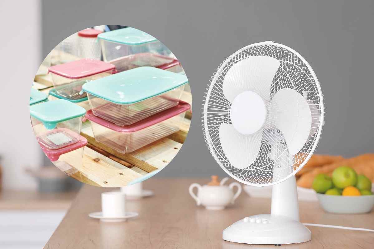 ventilatore e contenitori