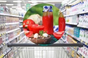 supermercato e passata di pomodoro
