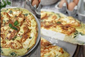 frittata intera e una fetta