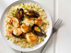 riso con frutti di mare