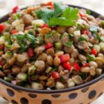 insalata di lenticchie con verdure