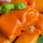 piatto di paccheri ai pomodori