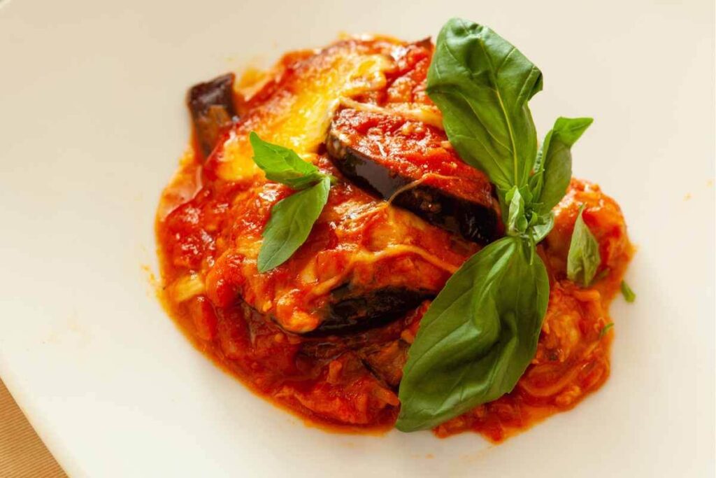 parmigiana nel piatto