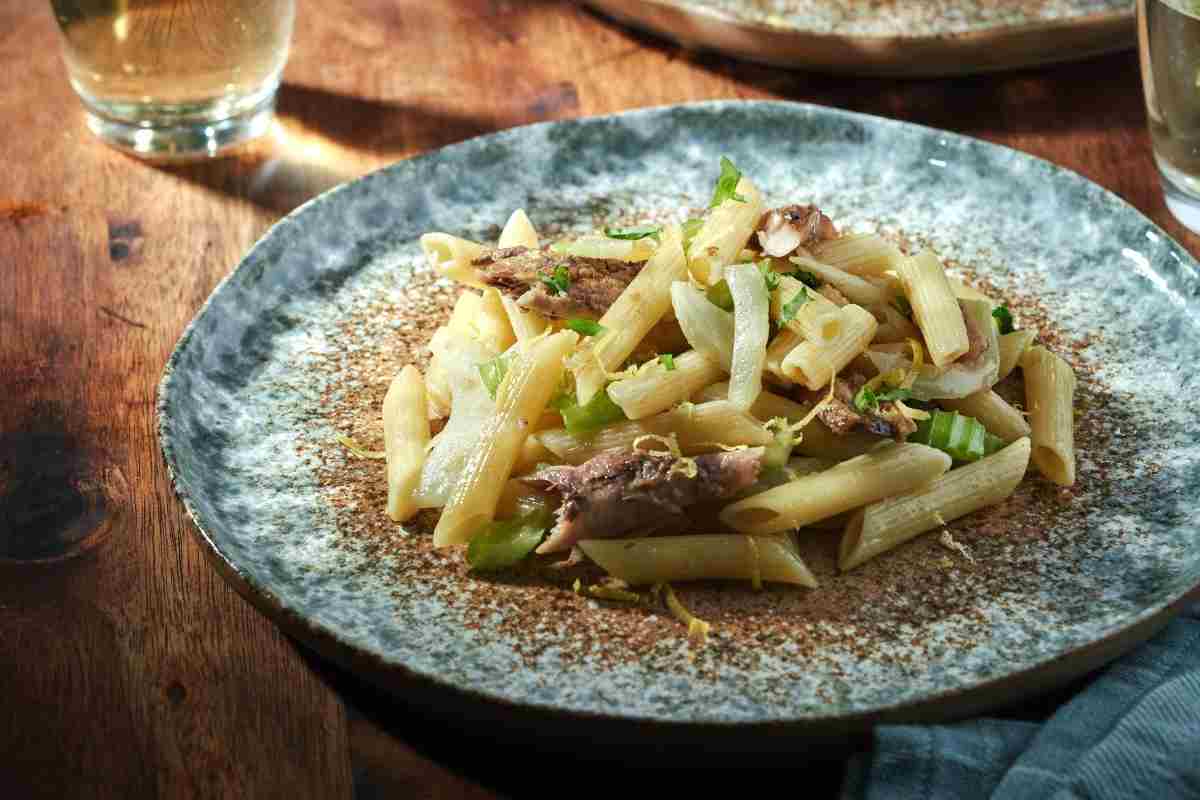 penne con finocchi