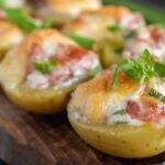 patate ripiene con guanciale e scamorza