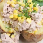 Patate con farcitura di salsa tonnata e mais