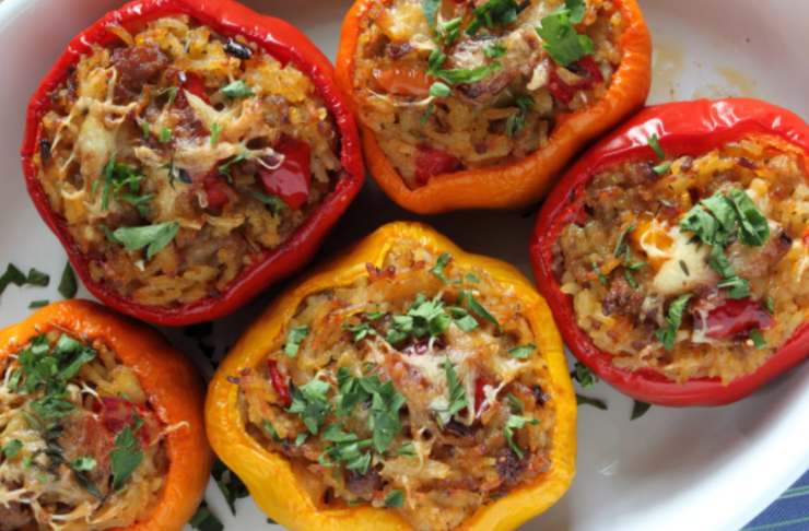 peperoni ripieni in teglia