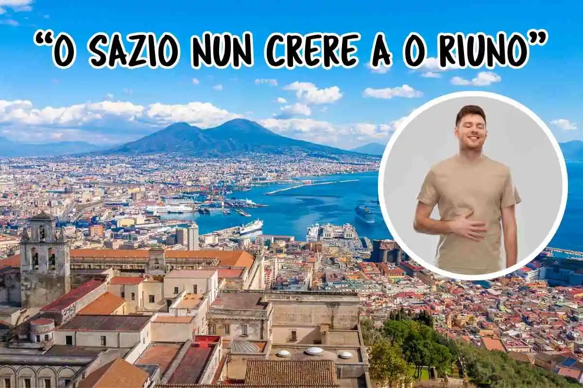 Napoli persona con la pancia piena