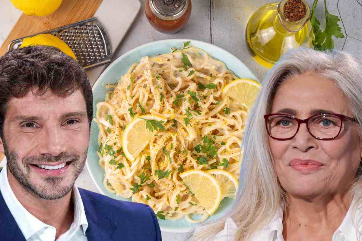 stefano de martino, mara venier e la pasta