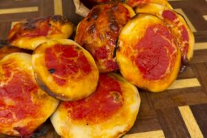 pizzette su tagliere