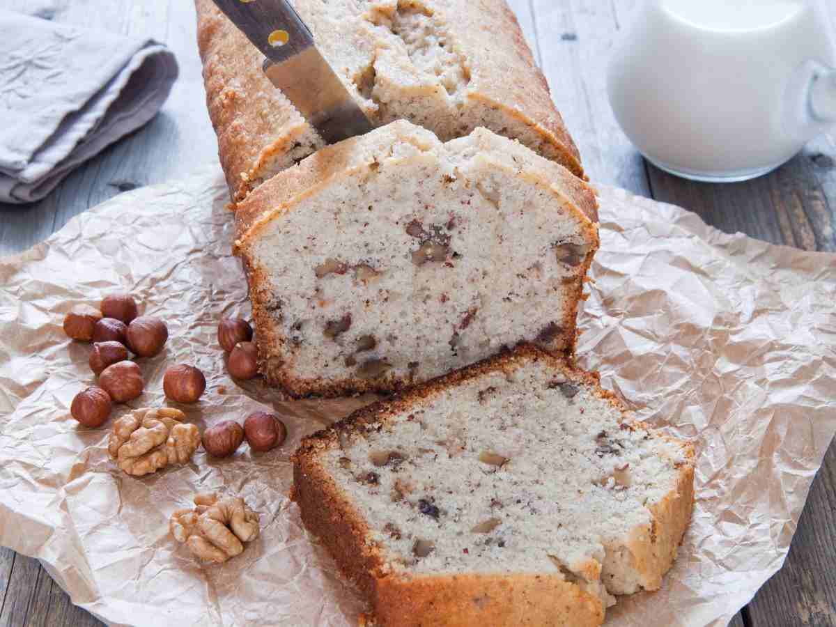 plumcake con le nocciole