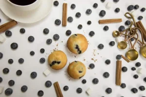 mini muffin e mirtilli