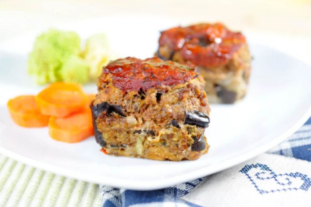 polpetta tagliata di melanzane