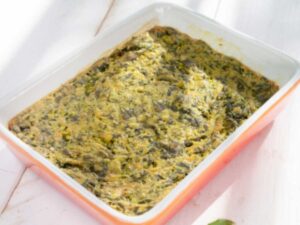 polpettone di verdure dentro ad una teglia