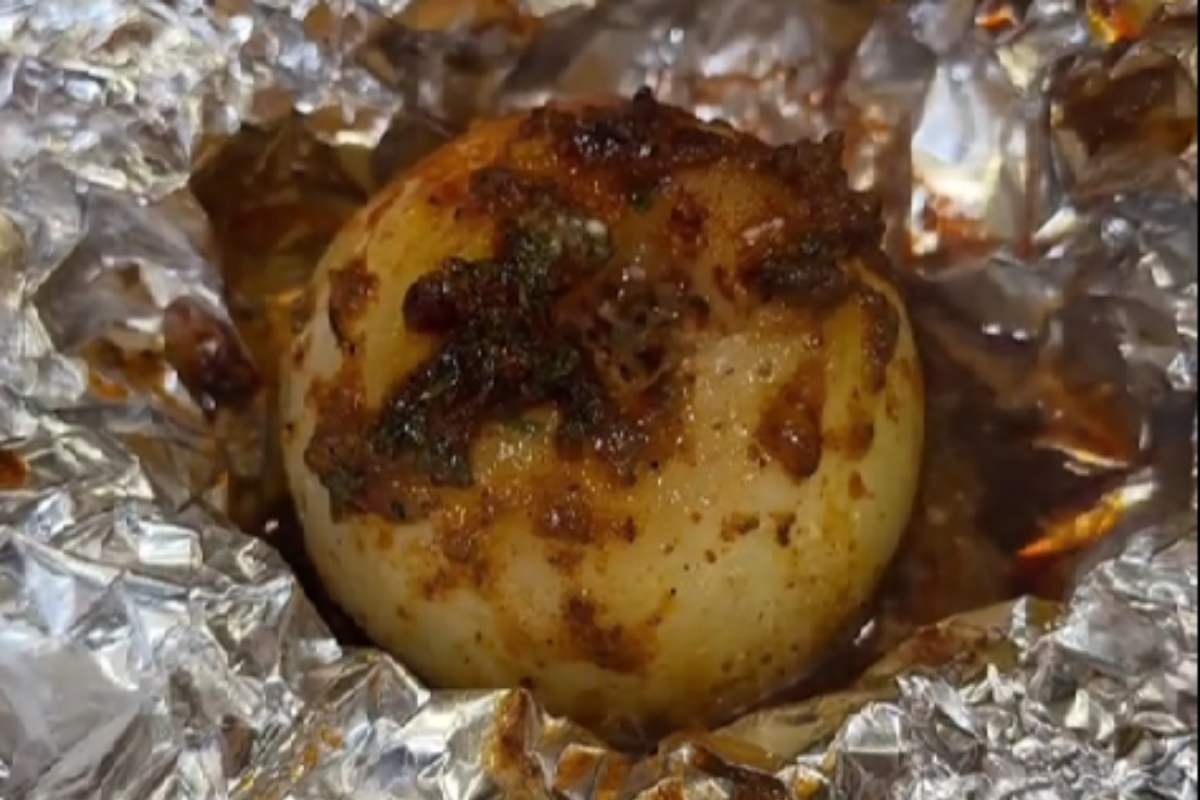 Onion Bowl in carta argentata