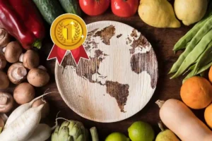 cibo e mappamondo