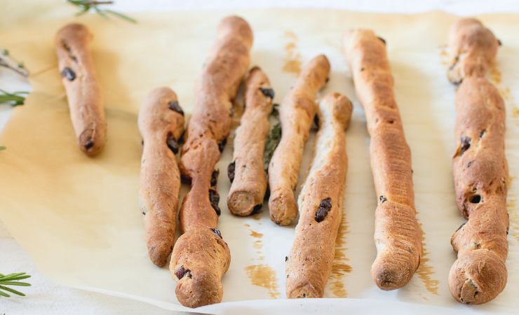 grissini con gocce di cioccolato