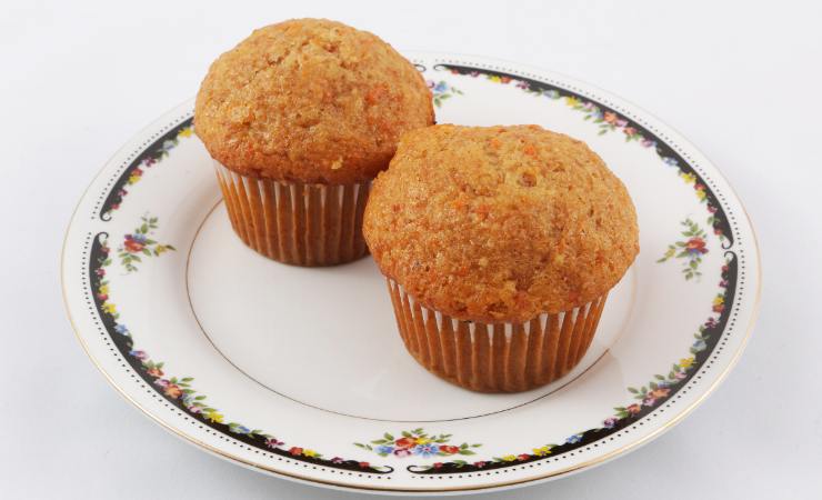 muffin al melone su piatto