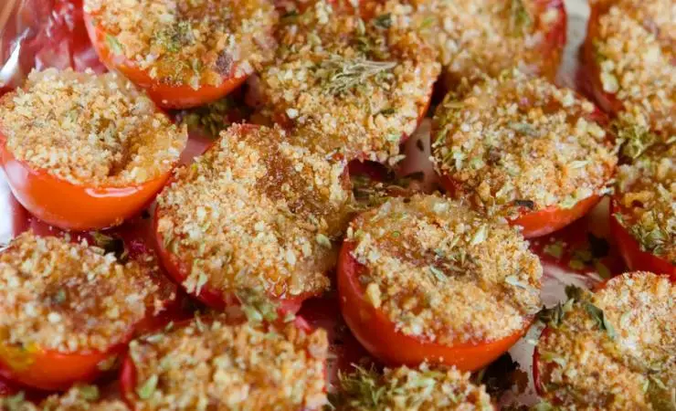 Pomodorini gratinati sparsi