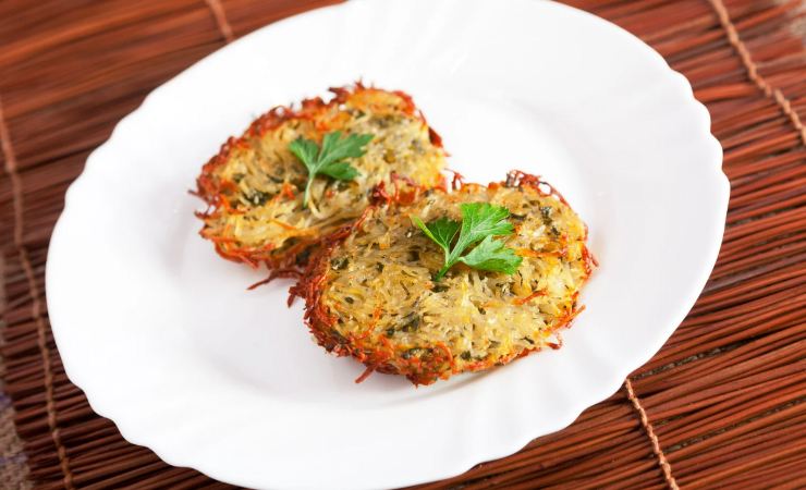 Rosti cotti con foglie di prezzemolo