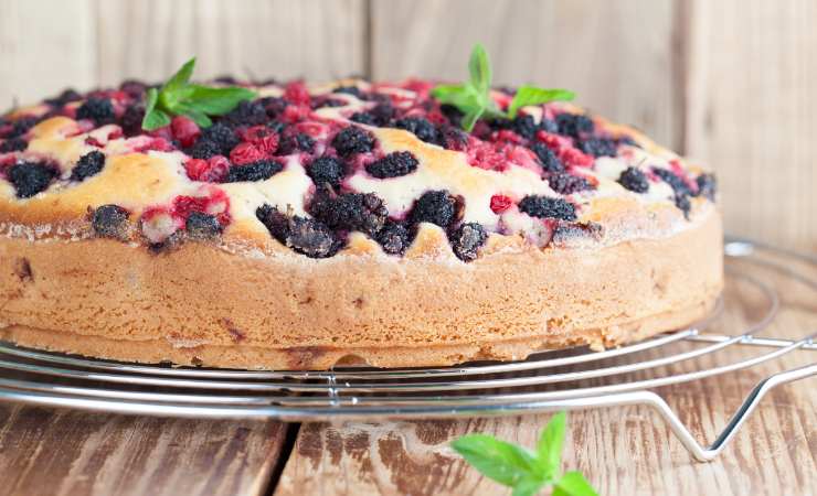 torta ai gelsi su gratella
