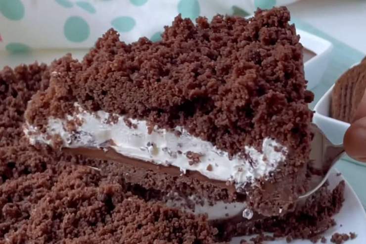 torta con cioccolato e crema