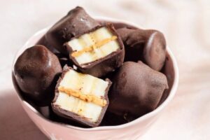 dolcetti alle banane ricoperti di cioccolato